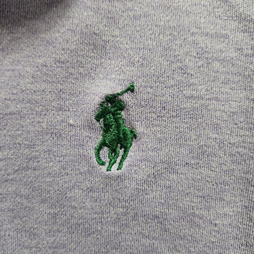 Ralph Lauren Polo Large Lavender Purple Mens Green Pony Soft